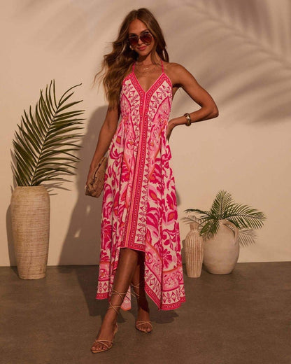 Sommerkleid Boho Chic mit Rüschen Saum