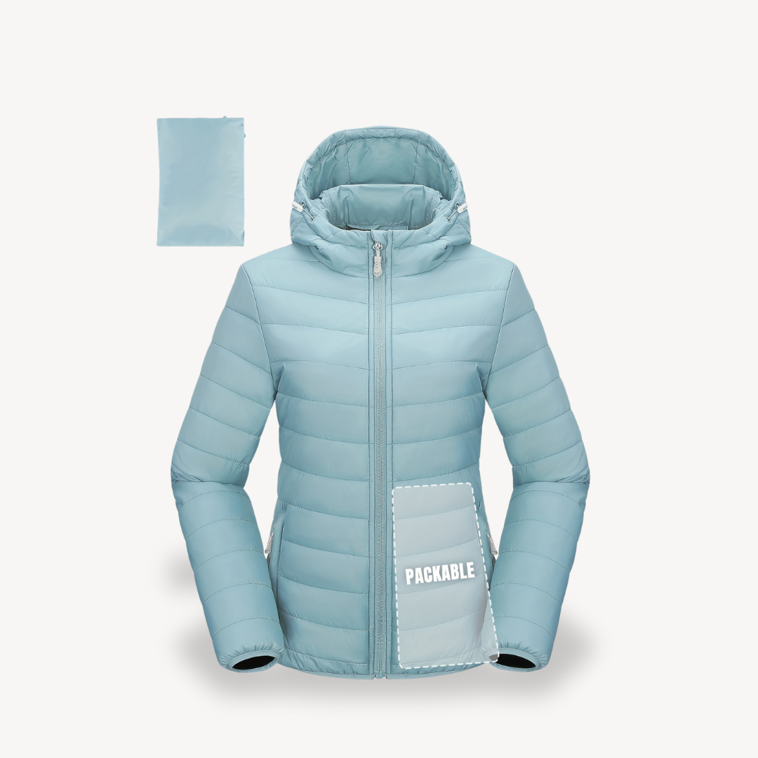 Damen Reisejacke Puffer Kapuze Praktisch