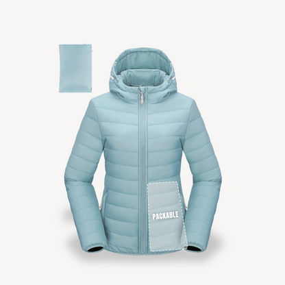 Damen Reisejacke Puffer Kapuze Praktisch