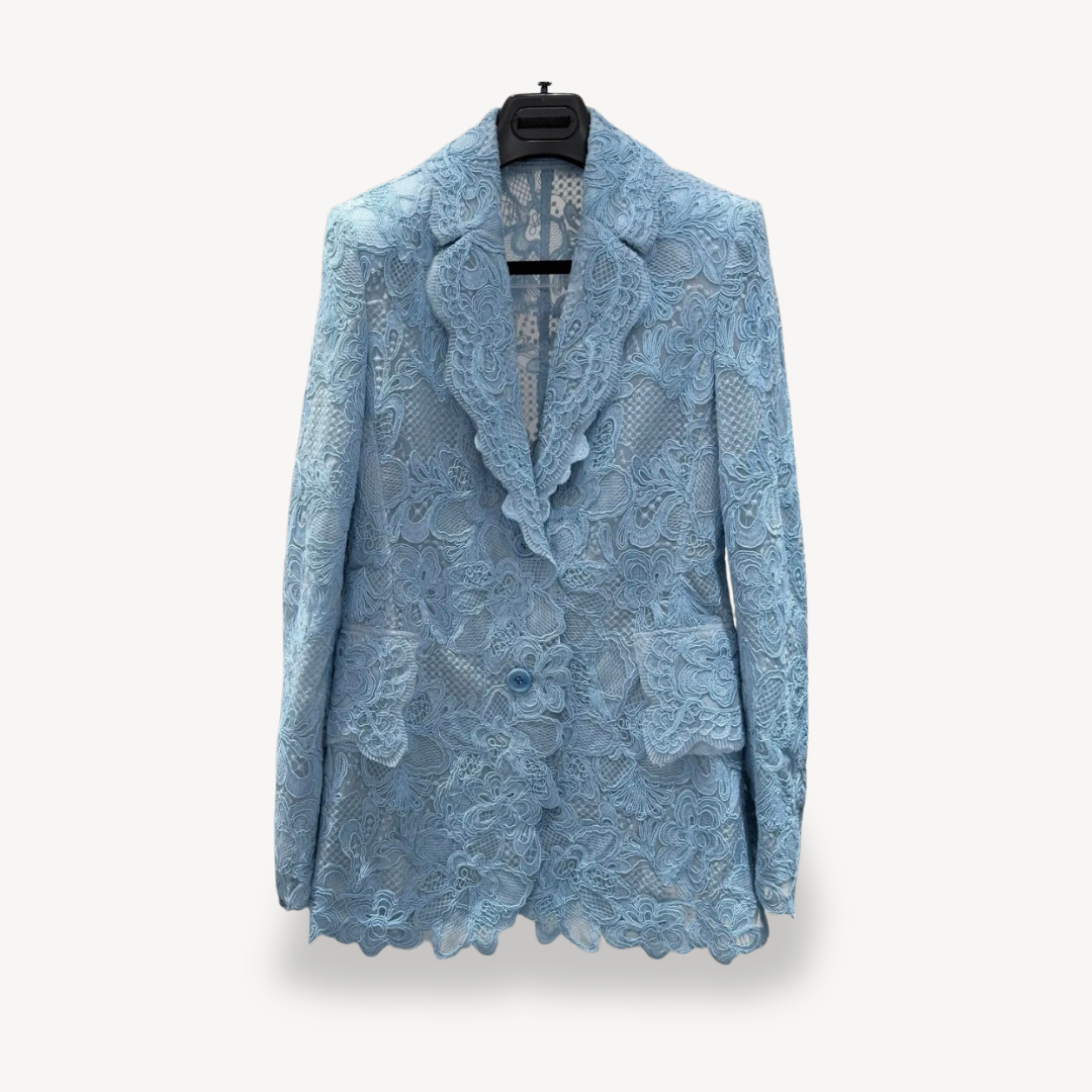 Stilvolle Damenblazer Spitze Design