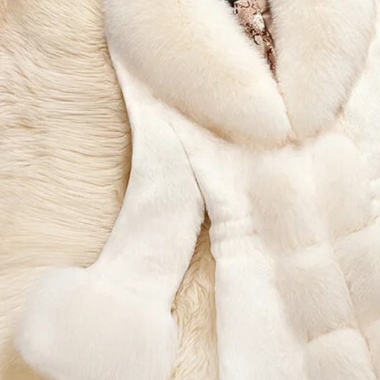 Winter-Mantel Damen Pelz-Look Elegant - IdealeKleiden