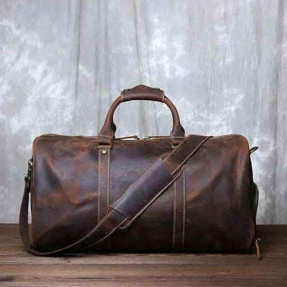 Leder Reisekoffer Elegant Männer