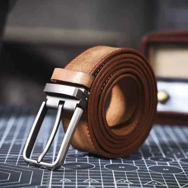 Leder Gürtel Schwarz Männer - IdealeKleiden