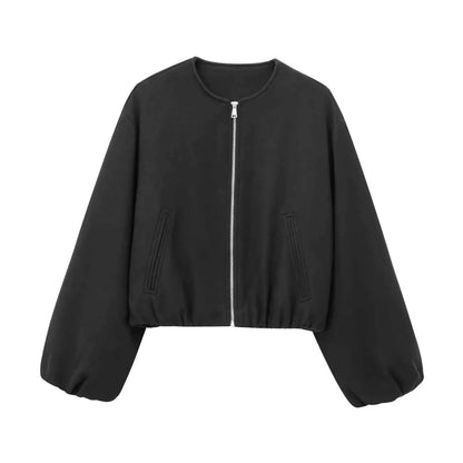 Dünne Damen-Bomberjacke Sportlich