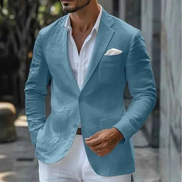 Herren Sakko Leinen Elegant