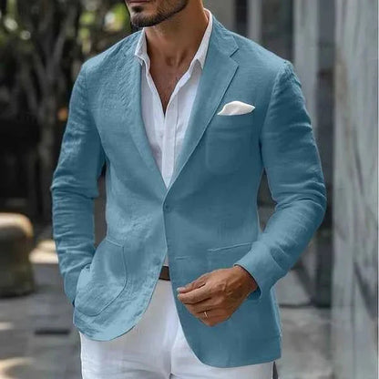 Herren Sakko Leinen Elegant