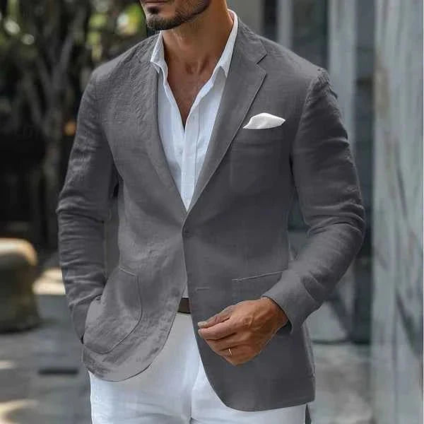 Herren Sakko Leinen Elegant