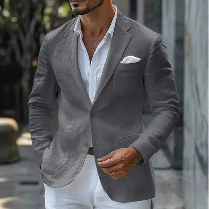 Herren Sakko Leinen Elegant