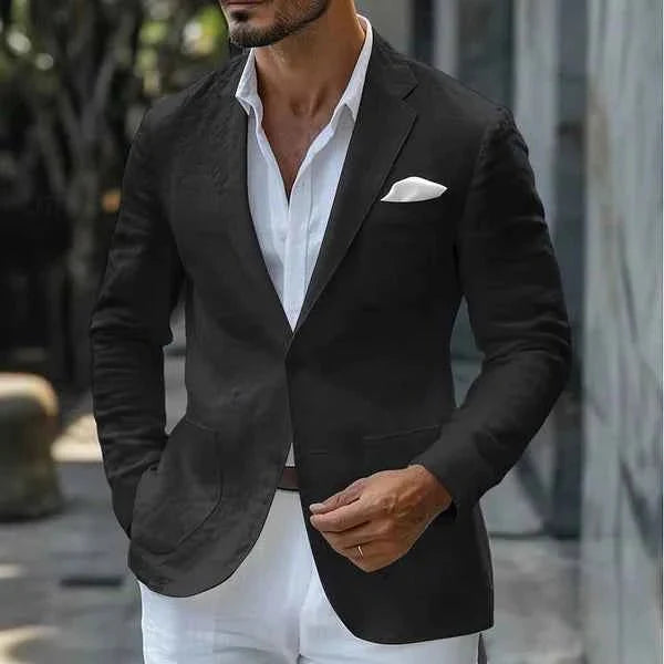 Herren Sakko Leinen Elegant