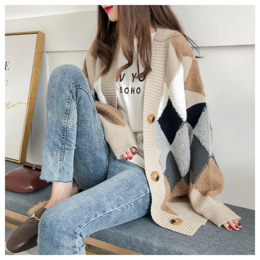 Modische Oversized Weste Damen - IdealeKleiden