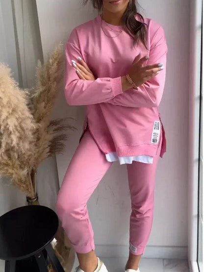 Damen Pullover Hose Set Bequem Alltag