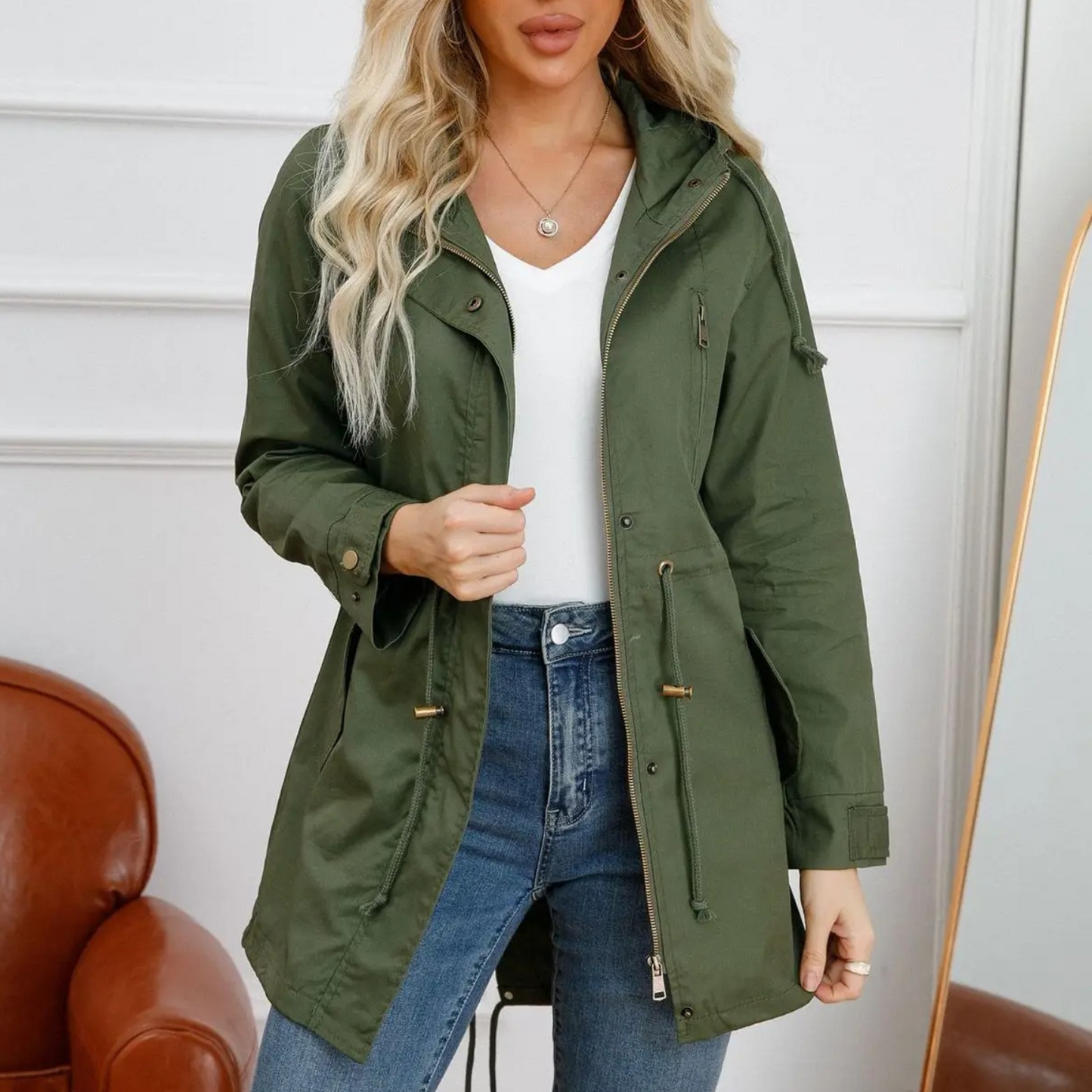 Elegante Damen Sommerjacke Lang & Leicht