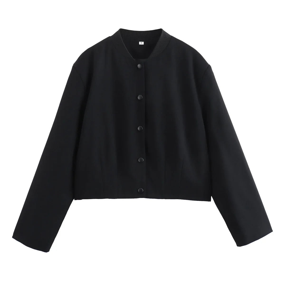 Leichte Sommerjacke Damen - Lässige Bomberjacke Mit Stehkragen