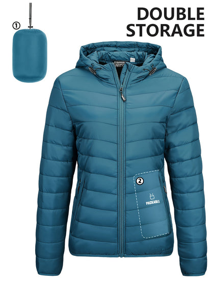 Praktischer Damen Windbreaker Leicht Kapuze