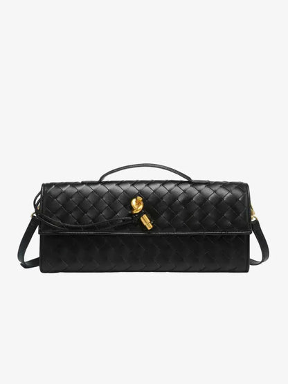 Geflochtene Schultertasche Damen Mode mit Tragegriff