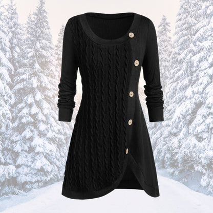 Elegantes Pulloverkleid Warm & Stilvoll - IdealeKleiden
