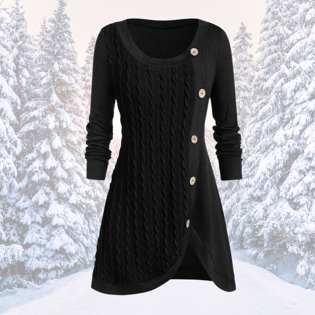 Damen Strickkleid Warm Elegant - IdealeKleiden
