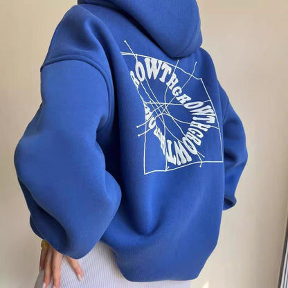 Liora - Oversize Hoodie mit Auffälligem Rückendruck