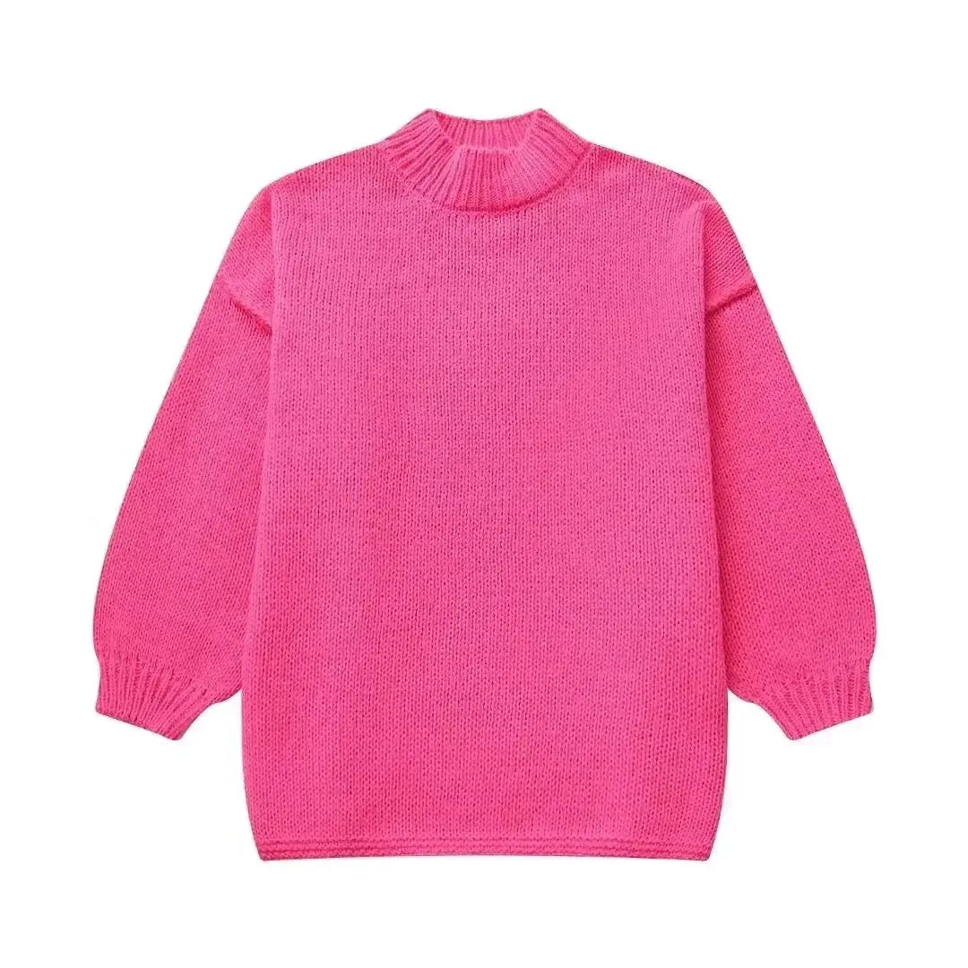 Herbst Pullover Damen Oversized Warm & Bequem