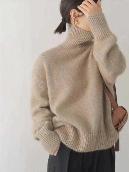 Weiche Rollkragen Pullover Gemütlich