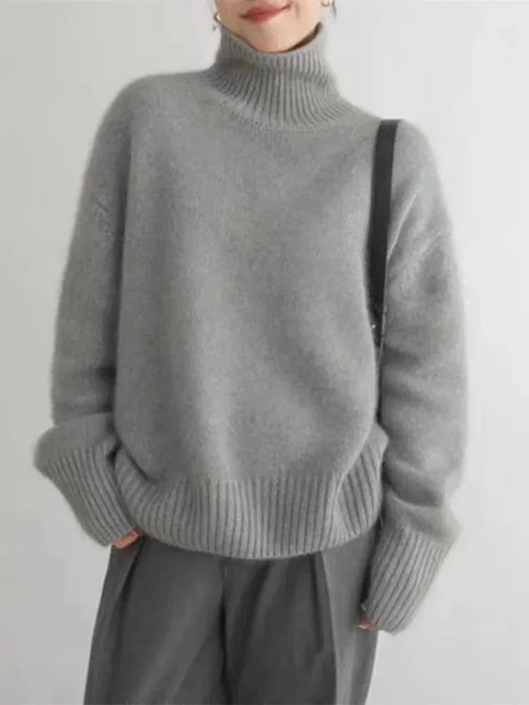 Weiche Rollkragen Pullover Gemütlich