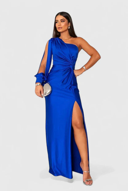 Elegantes Damen Abendkleid mit einer Schulter