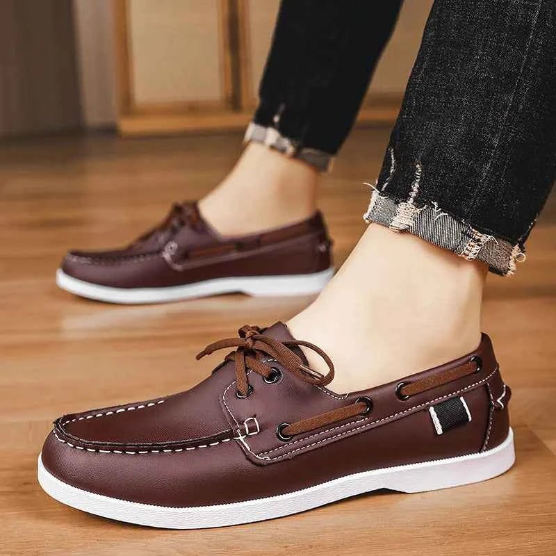 Schlupfschuhe Herren Leder Modern