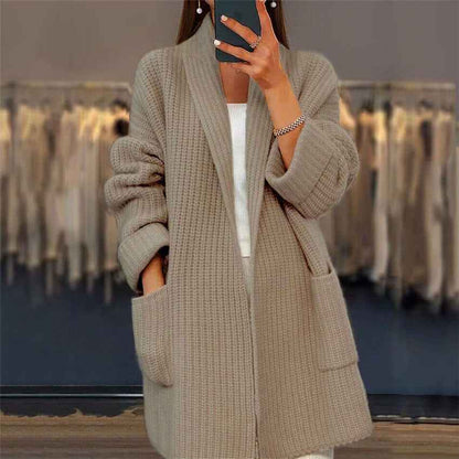 Lange Strickjacke Bequem Oversized