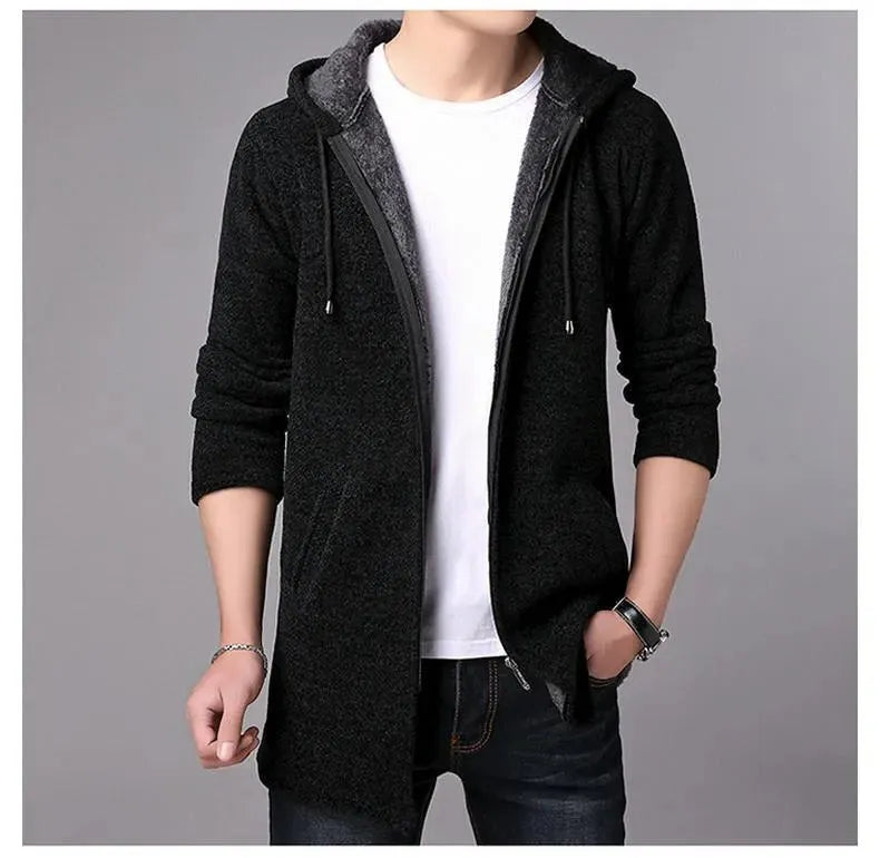 Stylische Kapuzenjacke Pullover Herren