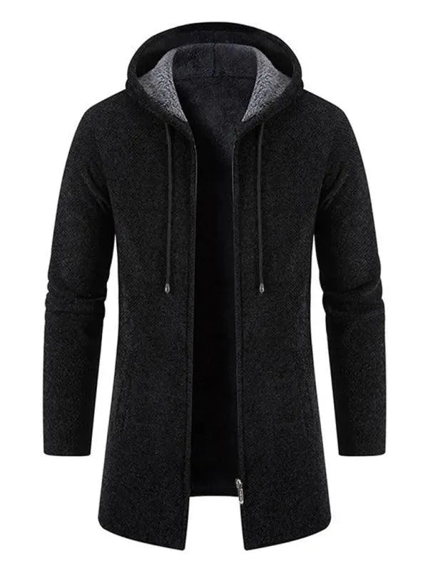 Männer Strickjacke Kapuzenpullover Warm