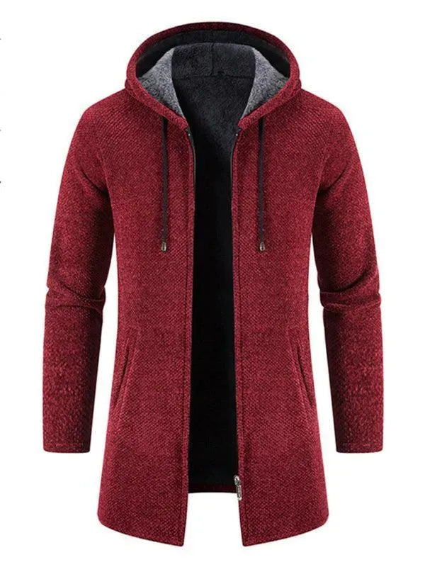 Männer Strickjacke Kapuzenpullover Warm