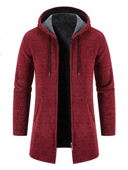 Männer Strickjacke Kapuzenpullover Warm