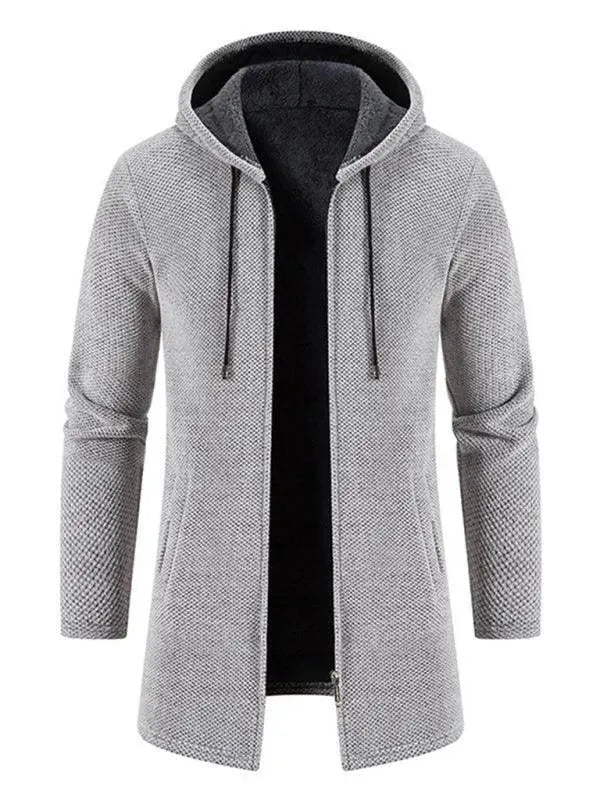 Männer Strickjacke Kapuzenpullover Warm