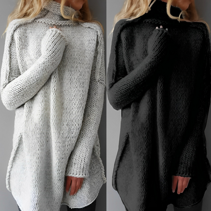 Damenschal Langarm Strickpullover Modern - IdealeKleiden