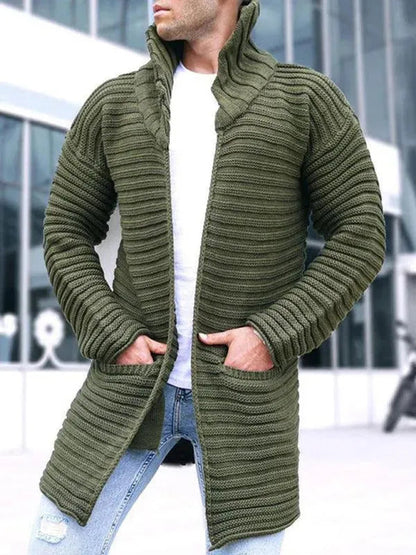 Herren Rollkragen Strickpullover Warm Elegant