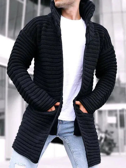 Herren Rollkragen Strickpullover Warm Elegant