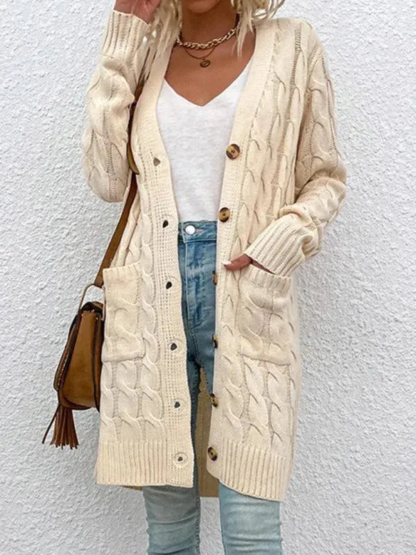 Frauen Strickjacke Soft Pullover Modern - IdealeKleiden