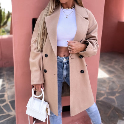 Langer Wintermantel Warm & Elegант