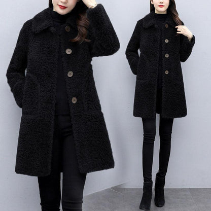 Eleganter Damen Mantel Lang Stilvoll