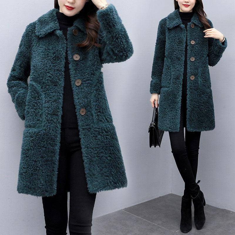 Eleganter Damen Mantel Lang Stilvoll