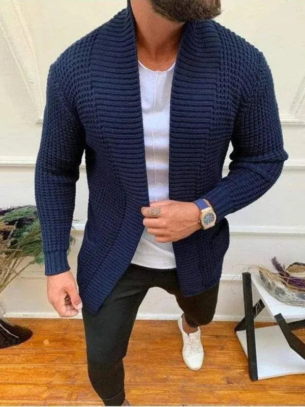 Bequemer Strickpullover Männer Relaxed Fit