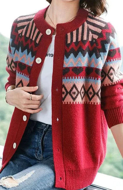 Elegante Damen Strickjacke Modern Pullover