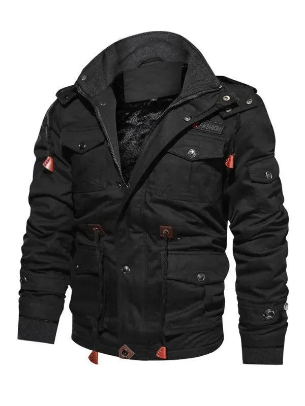 Bequeme Herrenjacke Warm Kapuzenjacke Winter