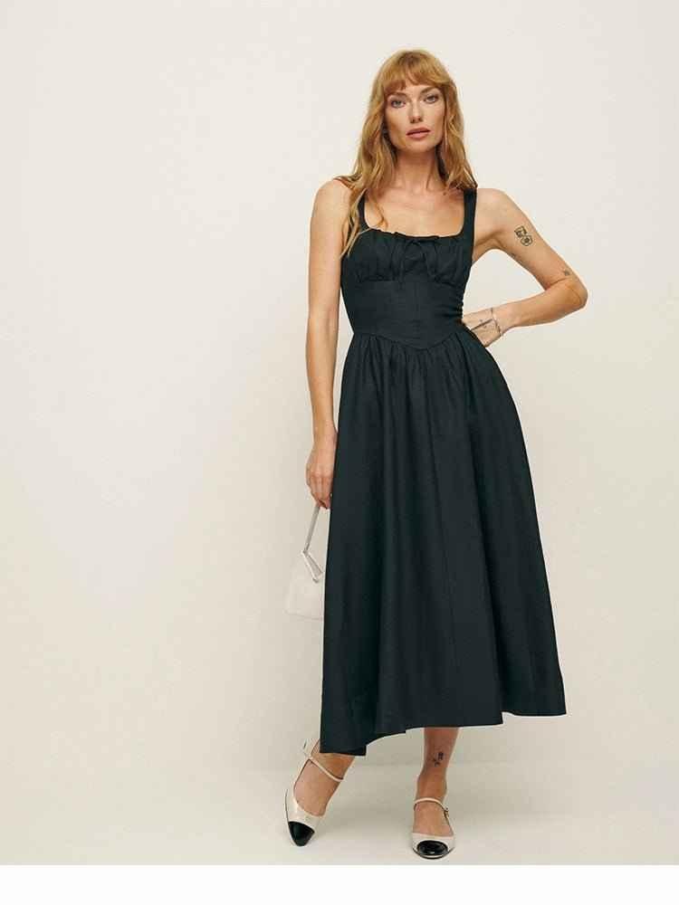 Sommerkleid Leinen Elegant Röckchen