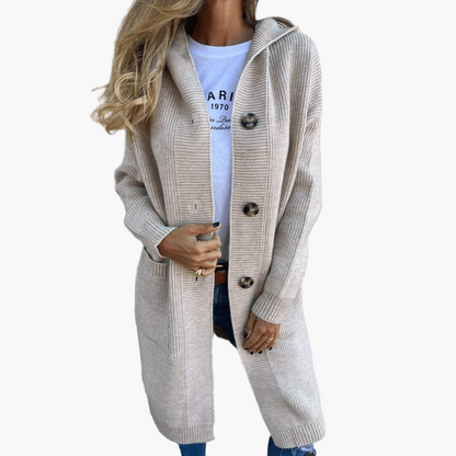 Modische Strickjacke Lang - Elegant Cardigan für Damen