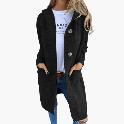Modische Strickjacke Lang - Elegant Cardigan für Damen