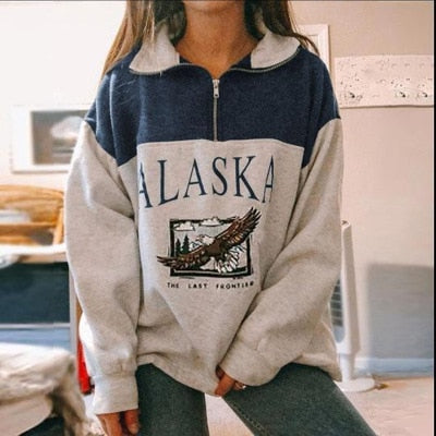 Übergroße Winterpullover Damen Kapuze