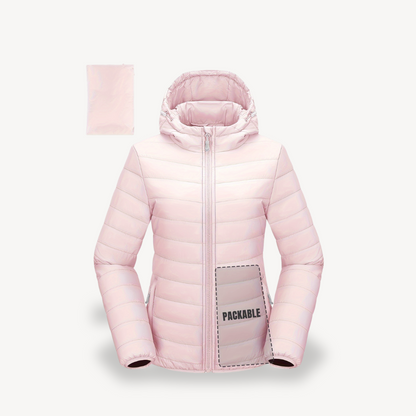 Damen Reisejacke Puffer Kapuze Praktisch