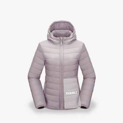 Damen Reisejacke Puffer Kapuze Praktisch