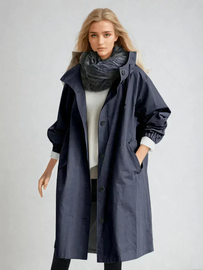 Damen Wintermantel Lang Elegant